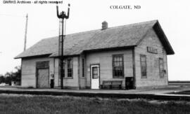 Great Northern Depot at Colgate, North Dakota, undated