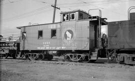 Great Northern Caboose X494 at Othello, Washington, 1965