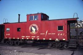 Great Northern Railway Caboose X-24 at Seattle, Washington.