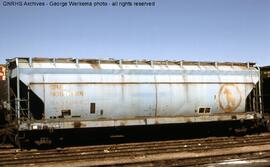 Great Northern Covered Hopper Car 170062 at Albuquerque, New Mexico, 1979
