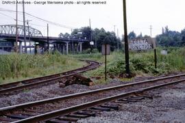 Great Northern Sign at Delta Junction, Washington, 1982