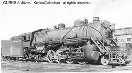 Great Northern Steam Locomotive 3112 at Minot, North Dakota, 1952