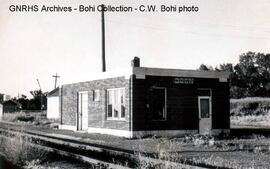 Great Northern Depot at Doon, Iowa, 1969