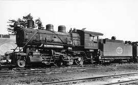 Spokane, Portland, and Seattle Railway Steam Locomotive 355 at Vancouver, Washington, 1938