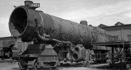 Great Northern Steam Locomotive 1951 at Hillyard, Washington, undated