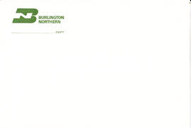 Burlington Northern Form 1001, Envelope, undated