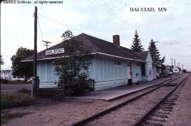 Great Northern Depot at Halstad, Minnesota, undated