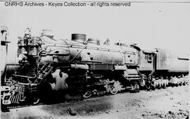 Great Northern Steam Locomotive 3368 at Klamath Falls, Oregon, 1939