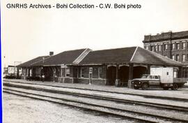 Great Northern Depot at Devils Lake, North Dakota, 1970
