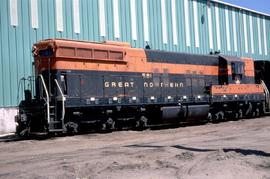 Great Northern Railway 581 at Minneapolis Junction, Minnesota in 1969.