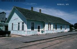 Great Northern Depot at Roseau, Minnesota, undated