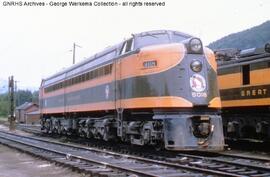 Great Northern Electric Locomotive 5018 at Skykomish, Washington, undated