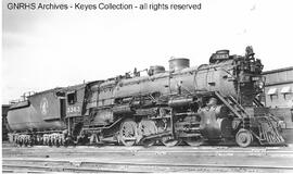 Great Northern Steam Locomotive 3363 at Minot, North Dakota, 1952