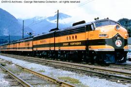 Great Northern Diesel Locomotive 251A at Skykomish, Washington, undated