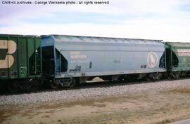 Great Northern Covered Hopper Car 170214 at Broomfield, Colorado, 1990