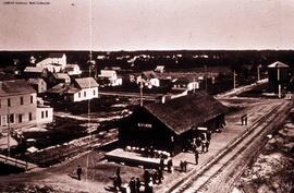 Great Northern Depot at Roseau, Minnesota, undated