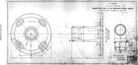 Great Northern Railway Standard Signal Plans; Base for 4 Inch and 5 Inch Ground Signal Mast, 1924