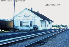 Great Northern Depot at Argyle, Minnesota, undated
