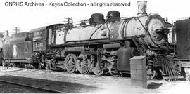 Great Northern Steam Locomotive 3316 at Great Falls, Montana, 1934