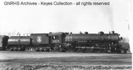 Great Northern Steam Locomotive 2515 at Minot, North Dakota, 1940