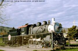 Great Northern Steam Locomotive 1147 at Wenatchee, Washington, 1987