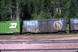 Great Northern Railway Box car 6788, at Essex, Montana in 1977.