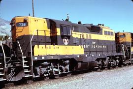 Great Northern Railway 728 at Summit, Montana in 1969.