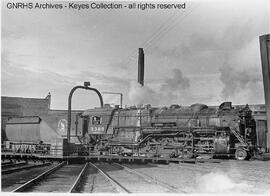 Great Northern Steam Locomotive 3385 at Minot, North Dakota, 1956