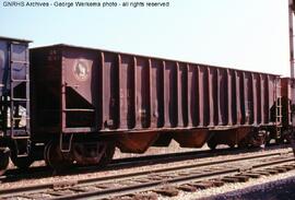 Great Northern Hopper Car 70143 at Longmont, Colorado, 1981
