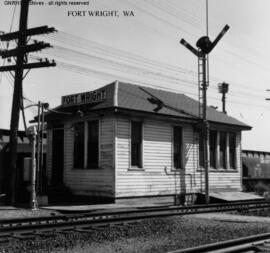 Great Northern Station Building at Fort Wright, Washington, undated