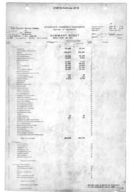 Valuation Section Montana-26:  Milepost 1377.97 to Milepost 1350.76 Troy to Leonia, 1922