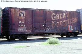 Great Northern Boxcar 3879 at Albuquerque, New Mexico, 1978