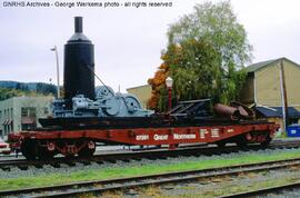 Great Northern Flatcar 67291 at Issaquah, Washington, 1992