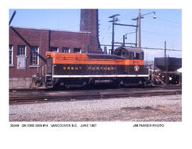 Great Northern Diesel Locomotive Number 14, Vancouver, British Columbia, 1967