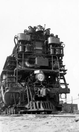 Spokane, Portland, and Seattle Railway Steam Locomotive 4000 at Hillyard, Washington, undated