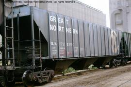 Great Northern Covered Hopper Car 172210 at Amarillo, Texas, 1980