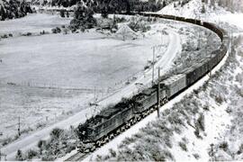 Great Northern Electric Locomotive at Chumstick, Washington, undated