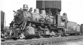 Spokane, Portland, and Seattle Railway Steam Locomotive 366 at Vancouver, Washington, 1949