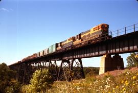 Great Northern Railway 574 at Boylston, Wisconsin in 1967.