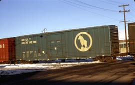 Great Northern Railway Box car 138867,  at Wenatchee, Washington in 1972.