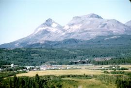 Great Northern Railway Train 32, Empire Builder, at East Glacier Station in 1969.