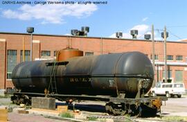 Great Northern Diesel Locomotive Fuel Tank Car X1369 at Great Falls, Montana, 1990