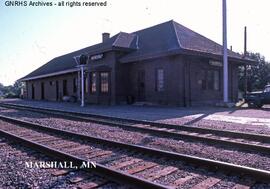 Great Northern Depot at Marshall, Minnesota, undated