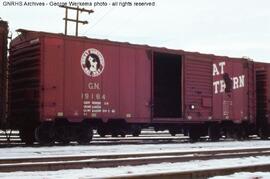 Great Northern Boxcar 19164 at Denver, Colorado, 1965