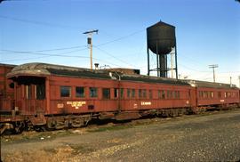 Great Northern Railway Outfit Car O3055 at Seattle, Washington in 1974.