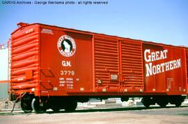 Great Northern Boxcar 3779 at Boulder, Colorado, 1963