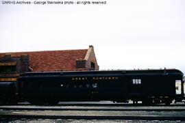 Great Northern Passenger Car 577 at Lewistown, Montana, 1965