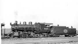 Spokane, Portland, and Seattle Railway Steam Locomotive 360 at Portland, Oregon, 1949