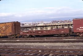 Great Northern Railway MOW X2288, Work gondola at Wenatchee, Washington in 1974.