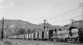 Great Northern Diesel Locomotive 213 at Appleyard, Washington, undated